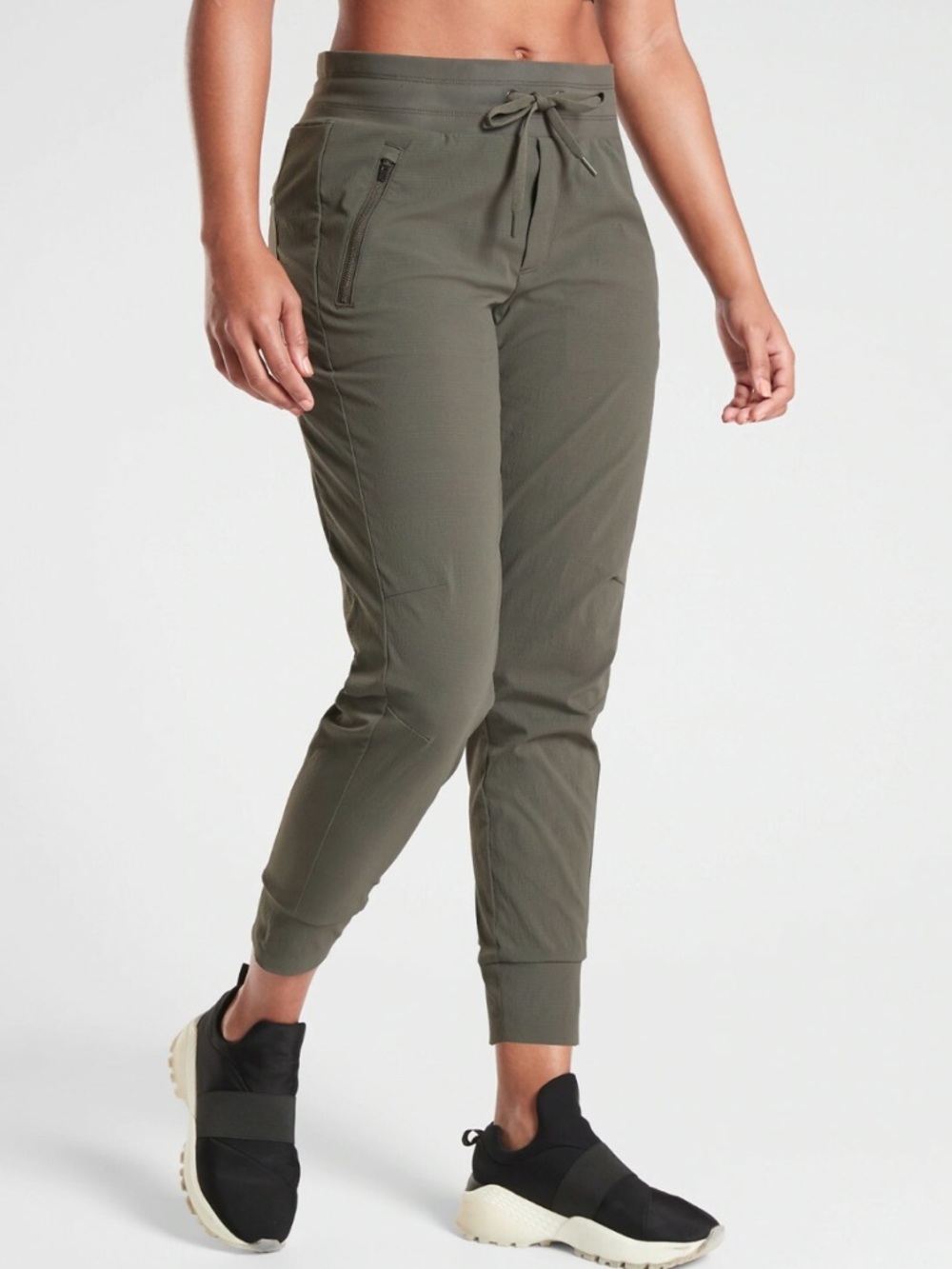 Athleta Trekkie North Joggers Olive Green